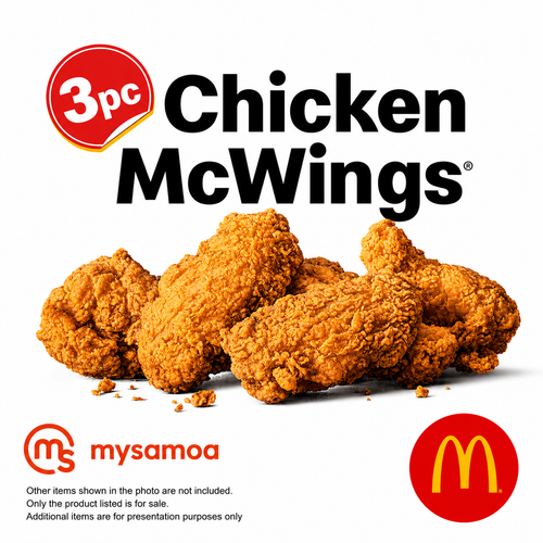 3pc Chicken Wings "PICK UP FROM MCDONALD'S, APIA"