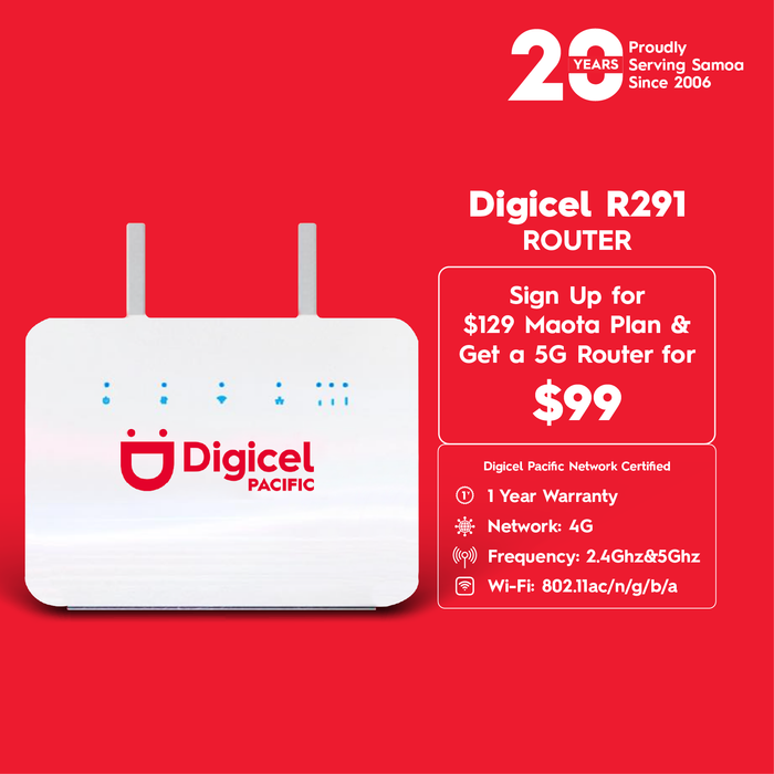 Digicel R291 ROUTER - Pickup from Digicel Samoa