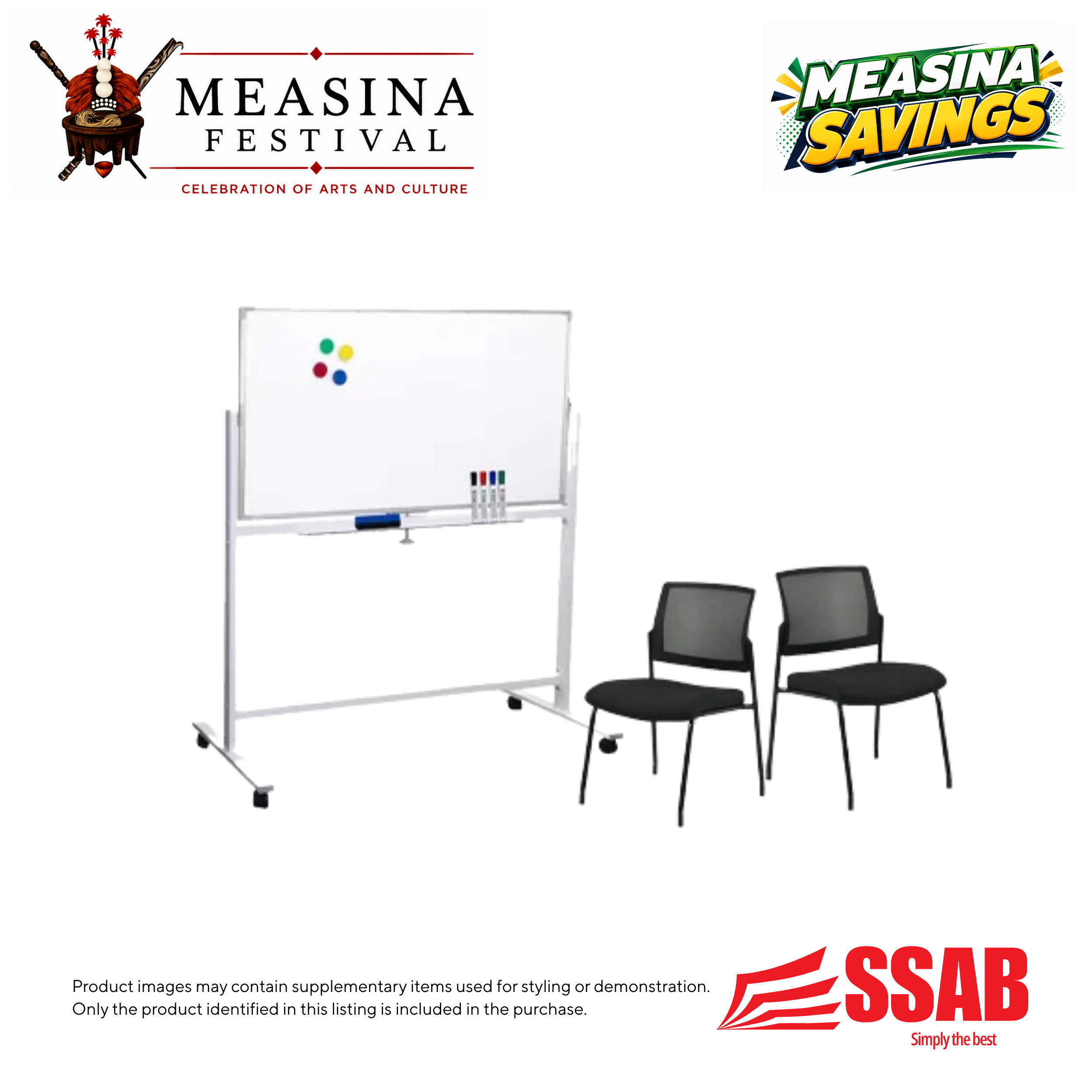 2X Visitor Chairs/White Board