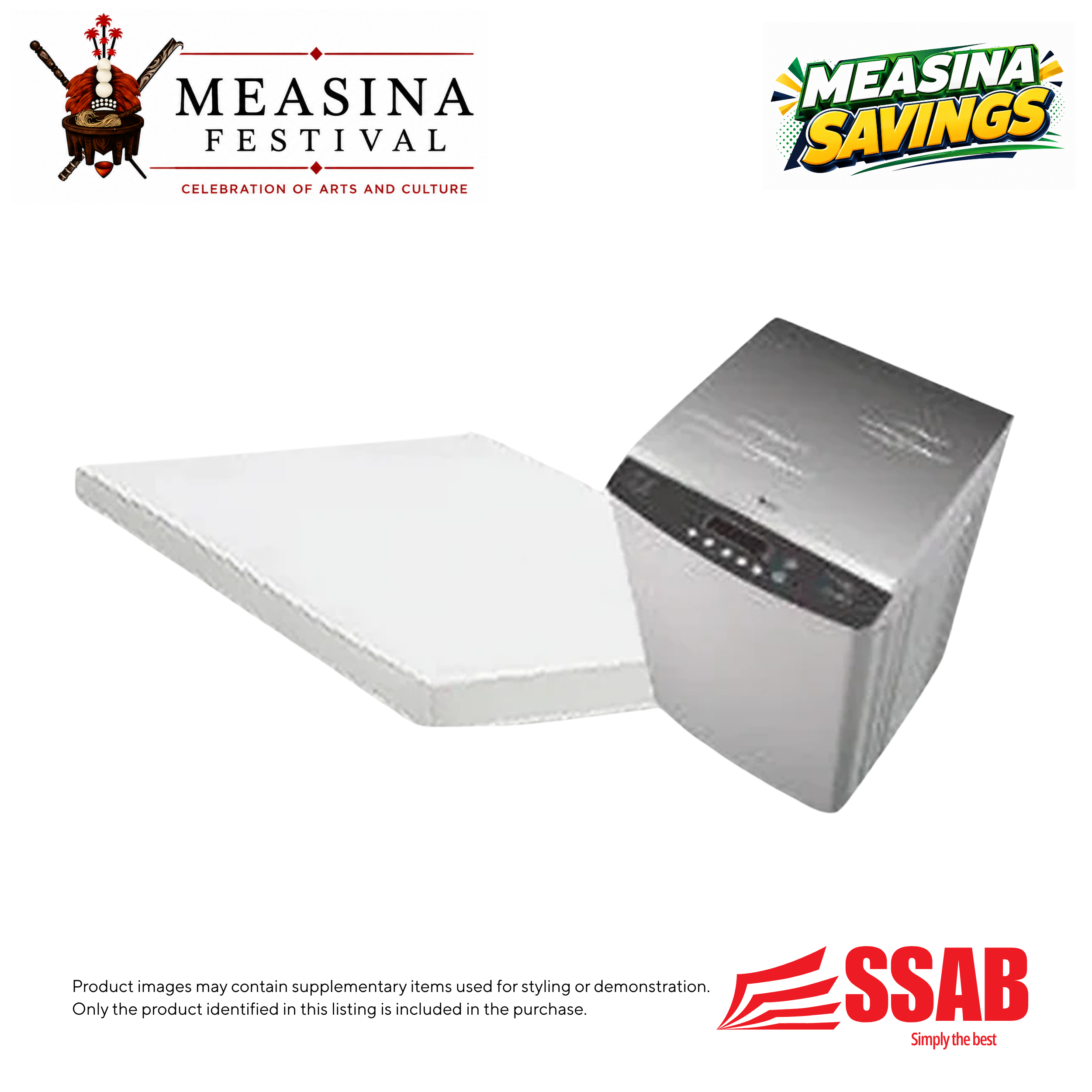 3Inch Foam Mattress Covered Single/Cleanex Washing Machine 10Kg