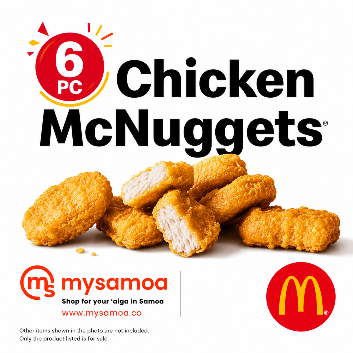 6 Pc Chicken McNuggets from McDonald's Apia pickup or delivery