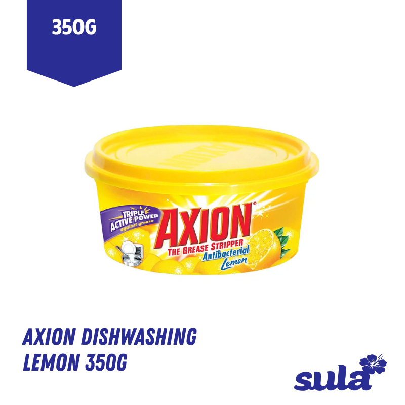 Axion Dishwashing Lemon 350G - Pickup from Sula's Supermarket & Bakery