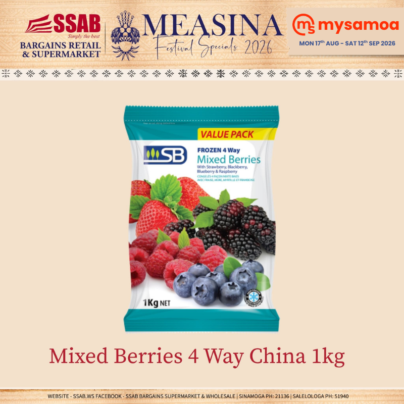 Berries Mixed 4 Way China 1kg
