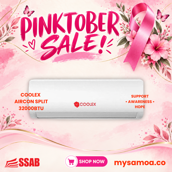 Coolex Aircon Split 32000Btu - Pickup from SSAB Megastore Atinae Street Togafu'afu'a