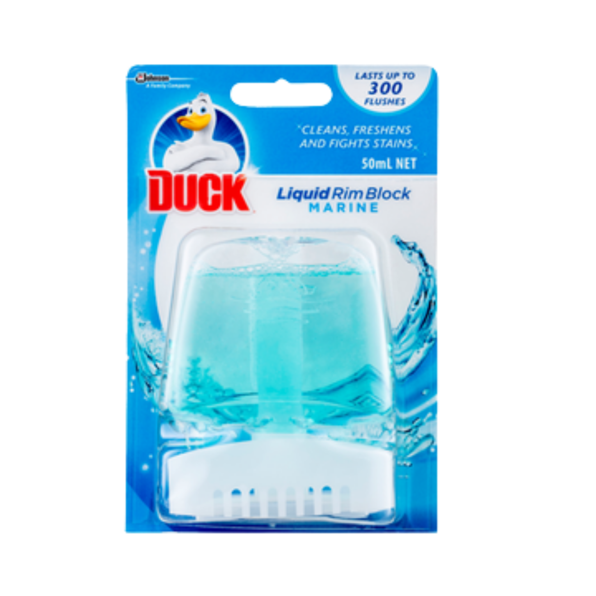 Duck Liquid Rim Block 50ml packaging on display at Chan Mow Supermarket Saleufi