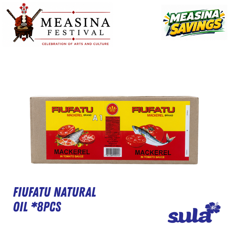 Fiufatu Natural Oil *8PCS (Pick up from Sula's Supermarket & Bakery)