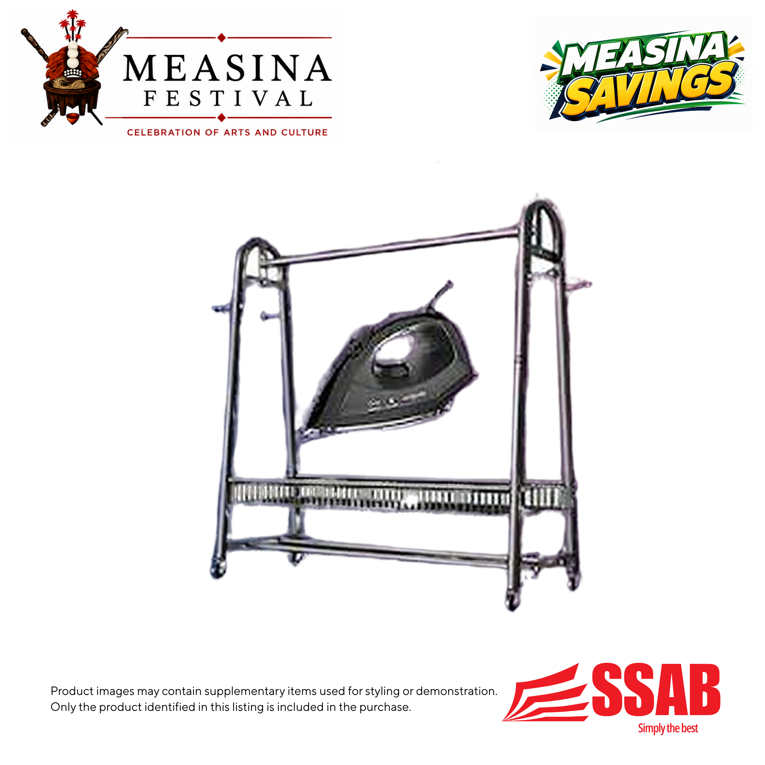 Gevi Steam Iron/Heavy Duty Cloth Rack