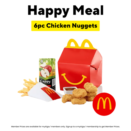 Happy Meal - 6pc Chicken Nuggets "PICK UP FROM MCDONALD'S, APIA"