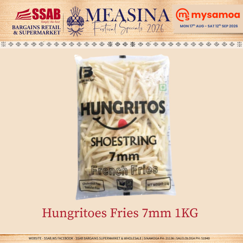 Hungritoes Fries 7mm 1KG (BACKORDER)