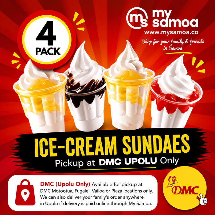 DMC Upolu Ice Cream Sundae 4 Pack