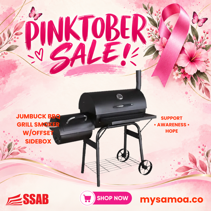 Jumbuck Bbq Grill Smoker W/Offset Sidebox - Pickup from SSAB Megastore Atinae Street Togafu'afu'a