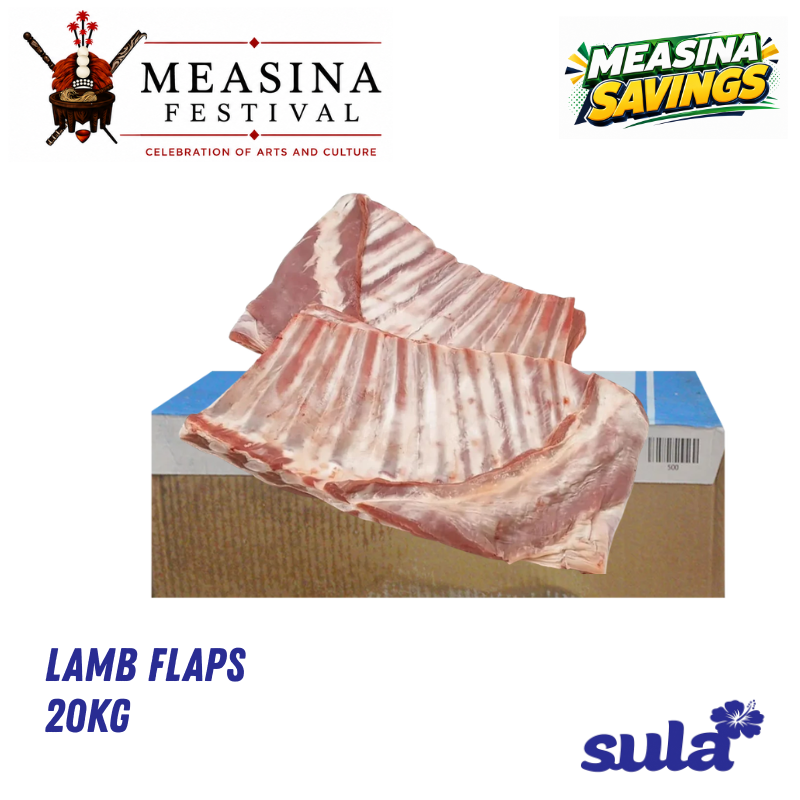Lamb Flap X 20Kg - Pickup from Sula's Supermarket & Bakery