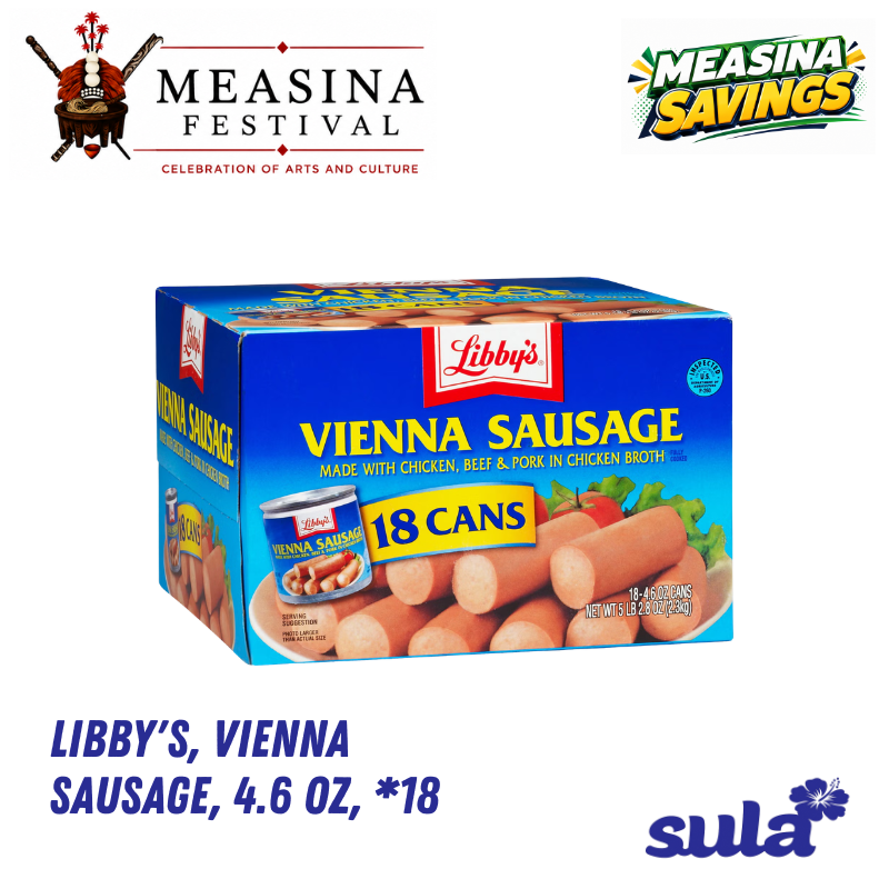 Libby's, Vienna Sausage, 4.6 oz, *18 (Pick up from Sula's Supermarket & Bakery)