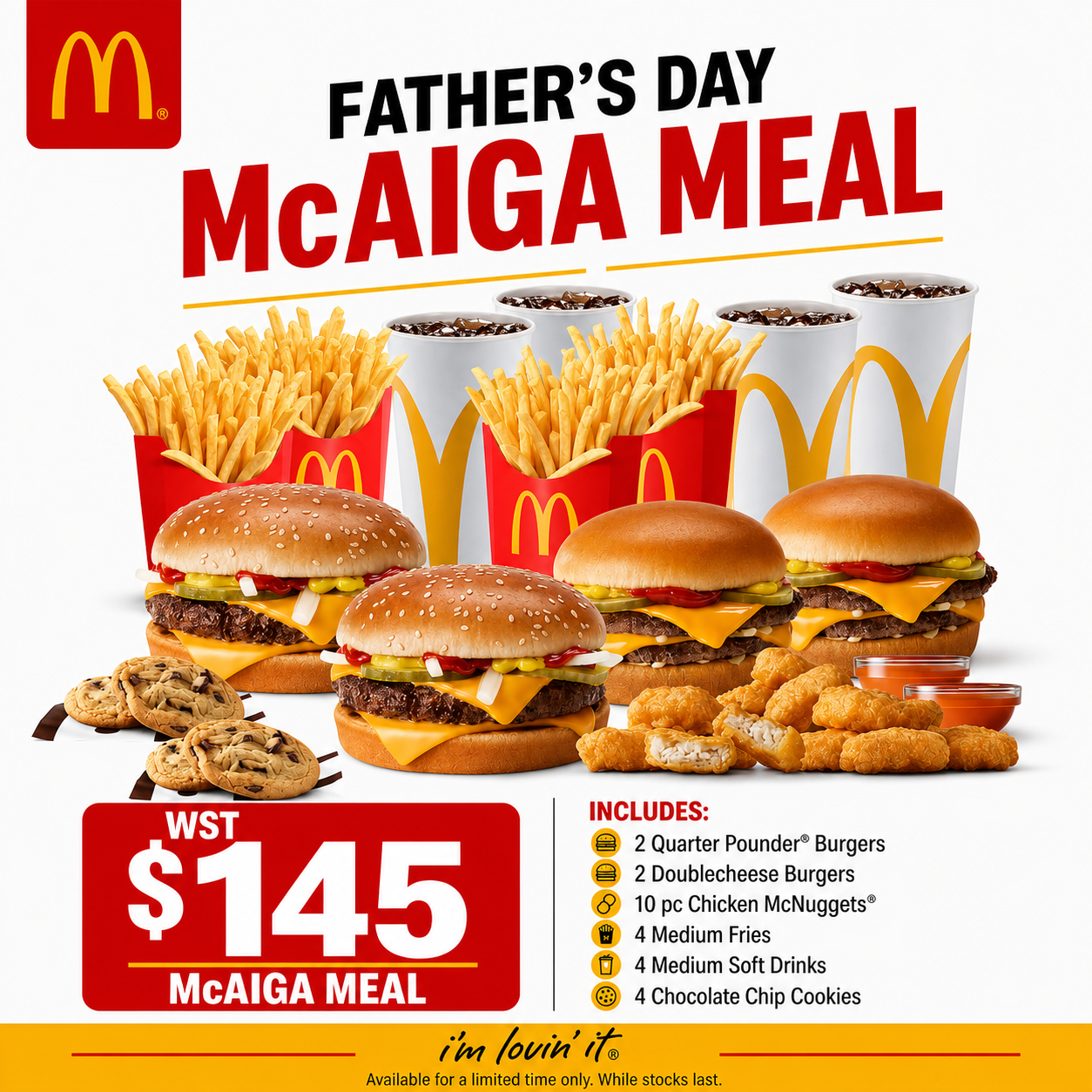 Father's Day McAiga Meal "PICK UP FROM MCDONALD'S, APIA"