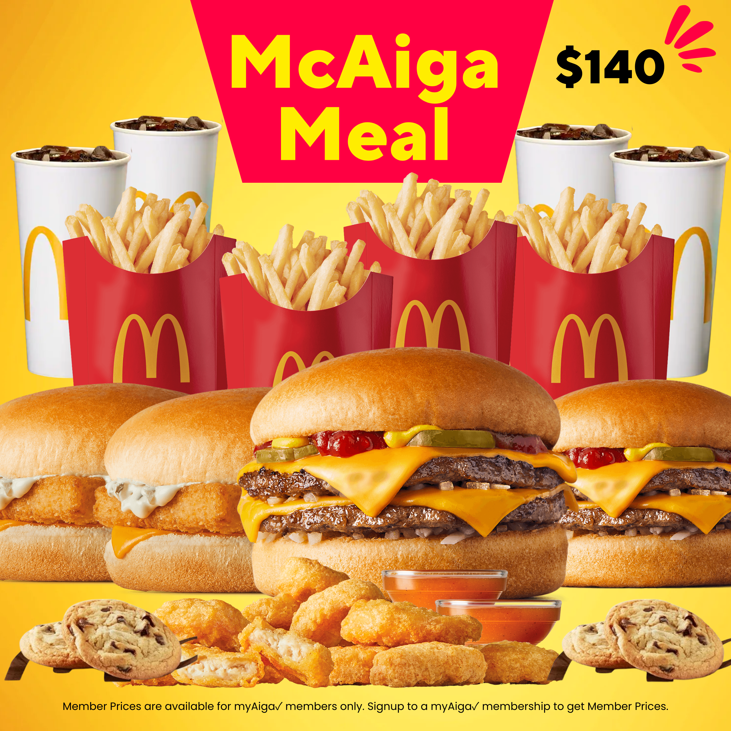 McAiga Meal "PICK UP FROM MCDONALD'S, APIA"