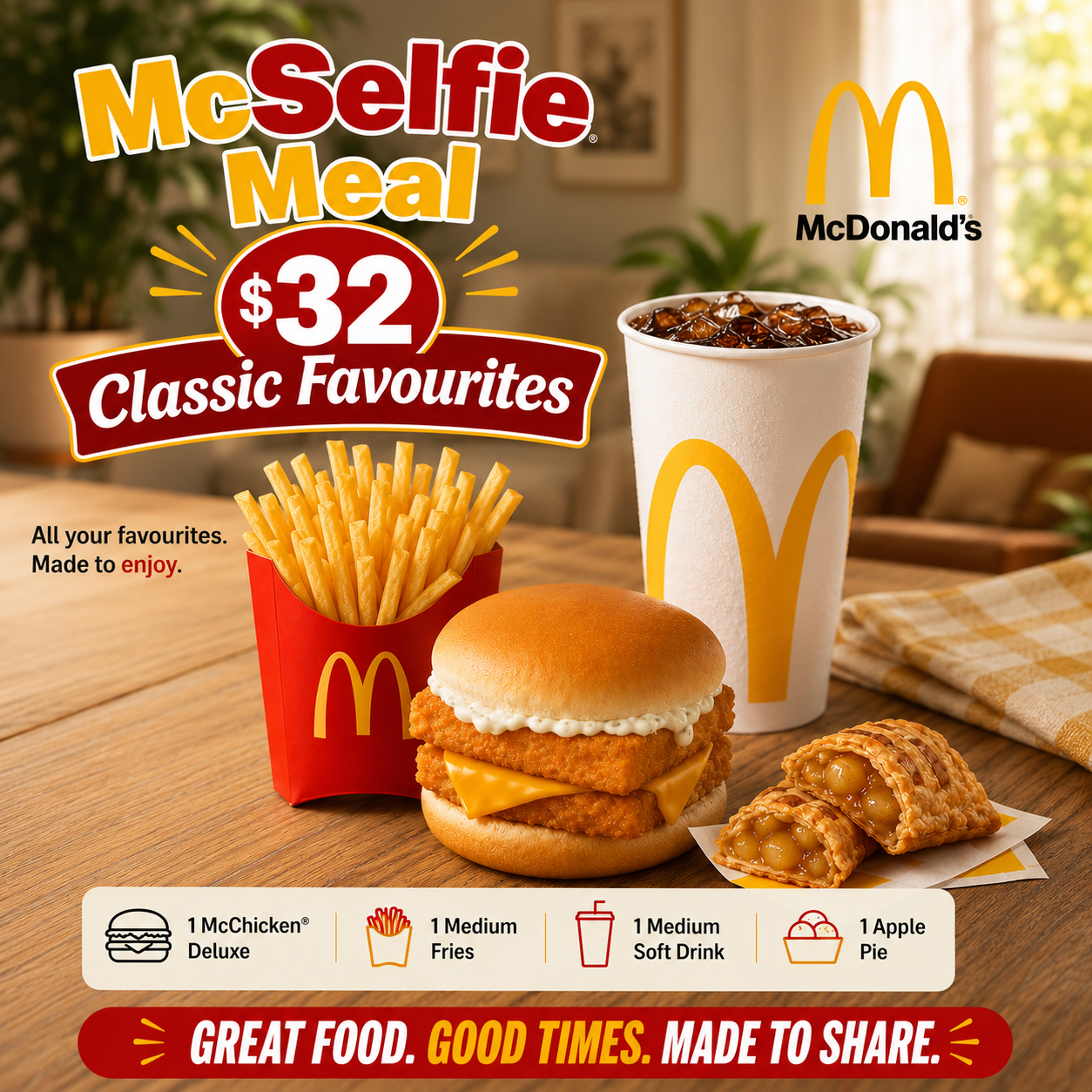McSelfie Meal "PICK UP FROM MCDONALD'S, APIA"