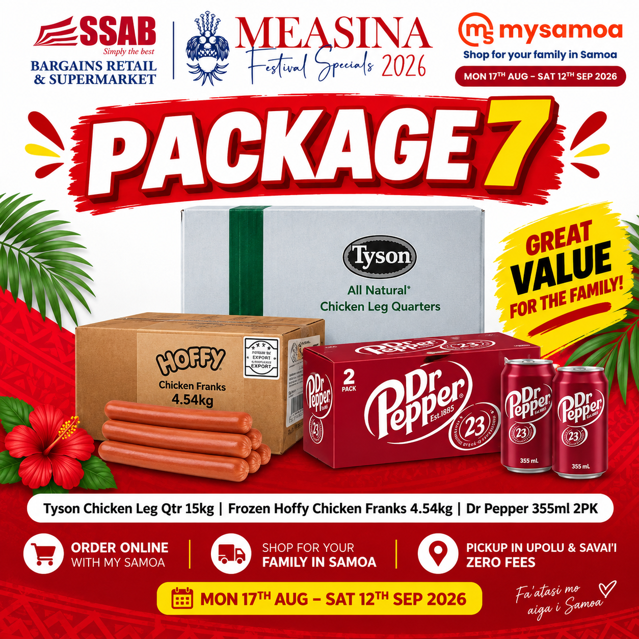 Measina Package 7 - Pickup from SSAB Bargains