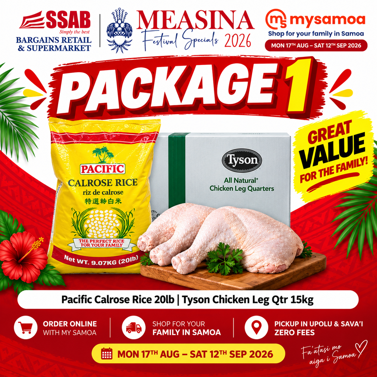 Measina Package 1 - Pickup from SSAB Bargains