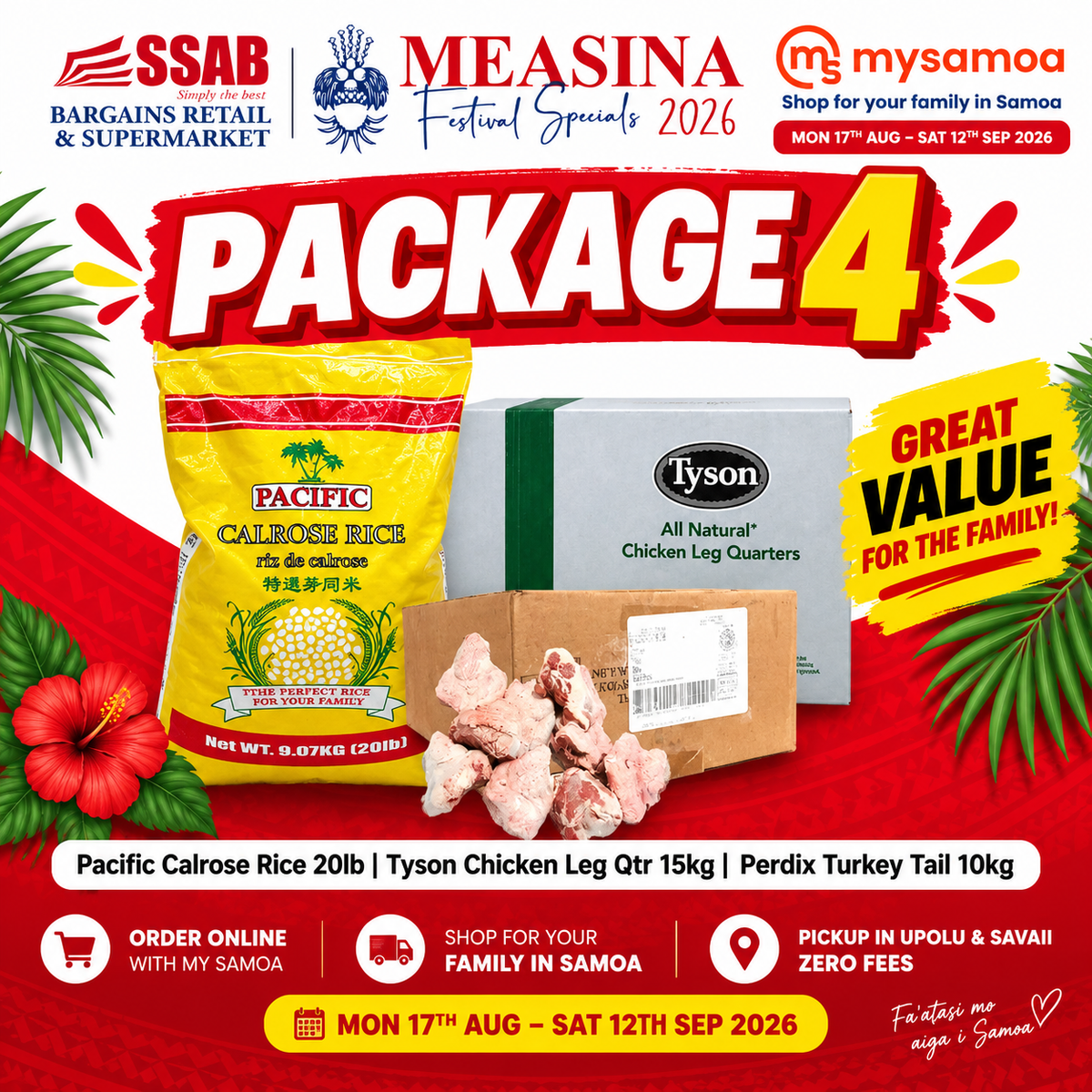 Measina Package 4 - Pickup from SSAB Bargains