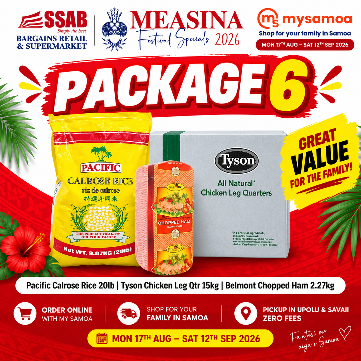 Measina Package 6 - Pickup from SSAB Bargains