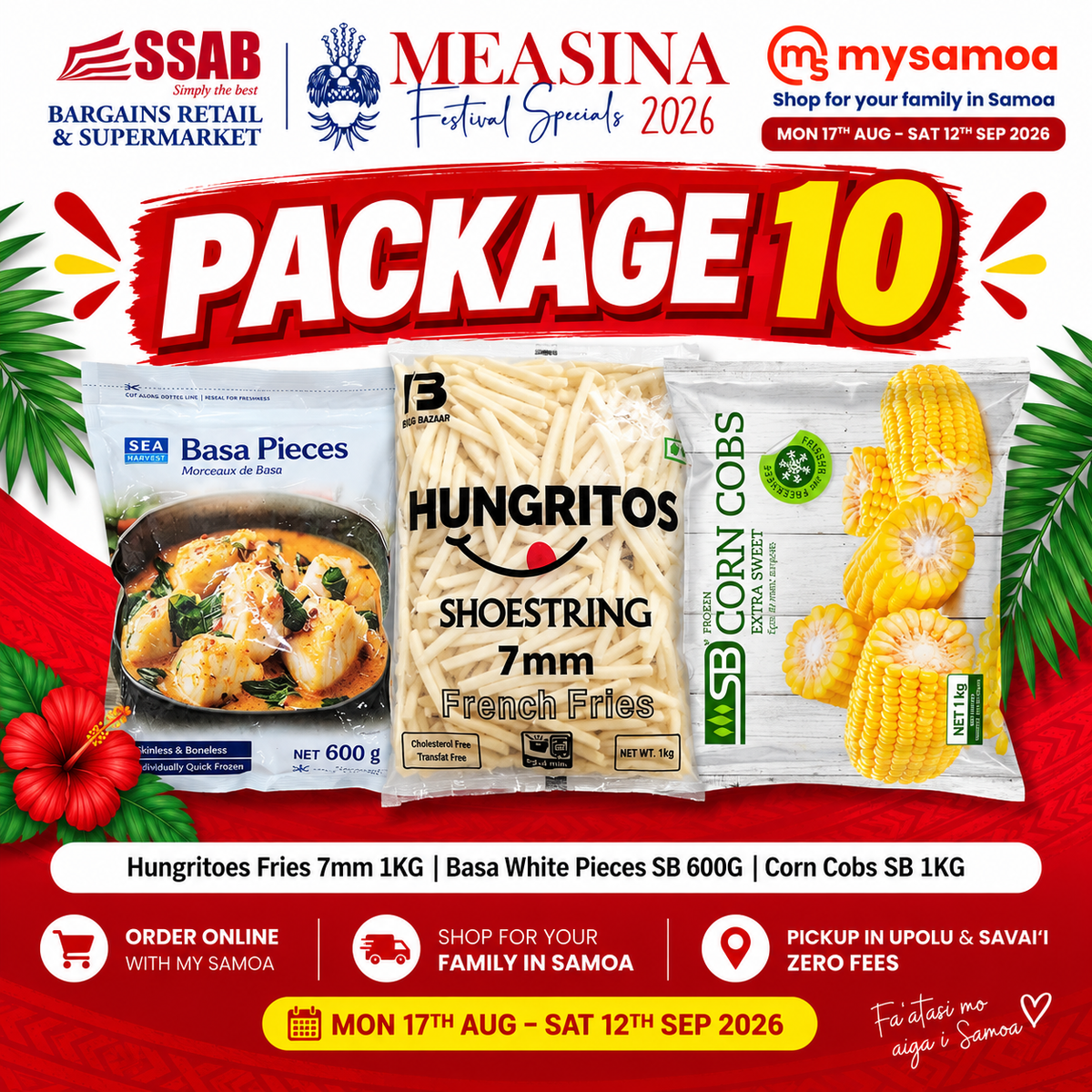 Measina Package 10 - Pickup from SSAB Bargains