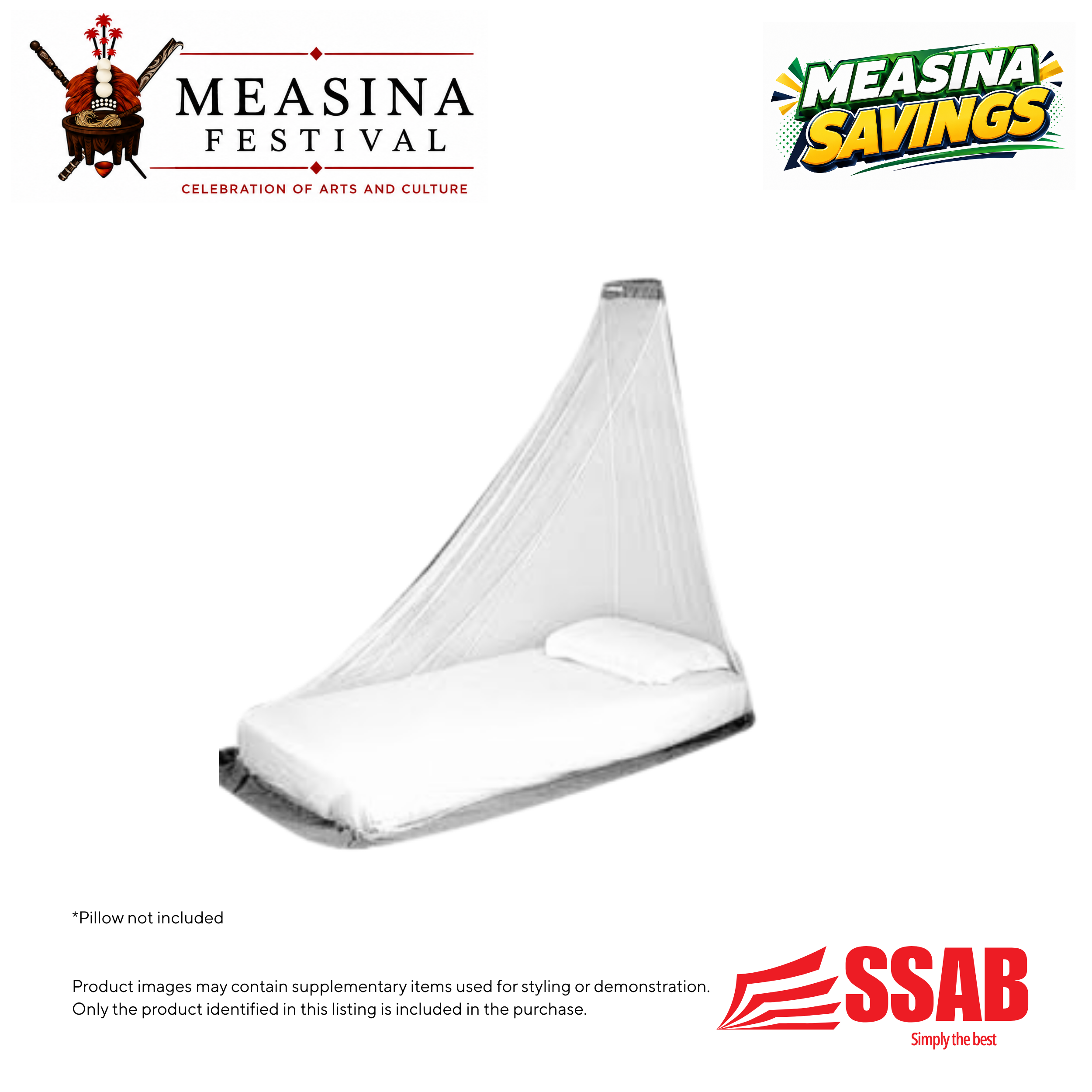 Mosquito Net Single Size 3 Inch/Foam Mattress Covered Single