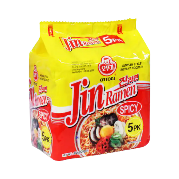 Ottogi Jin Ramen Spicy 5pk