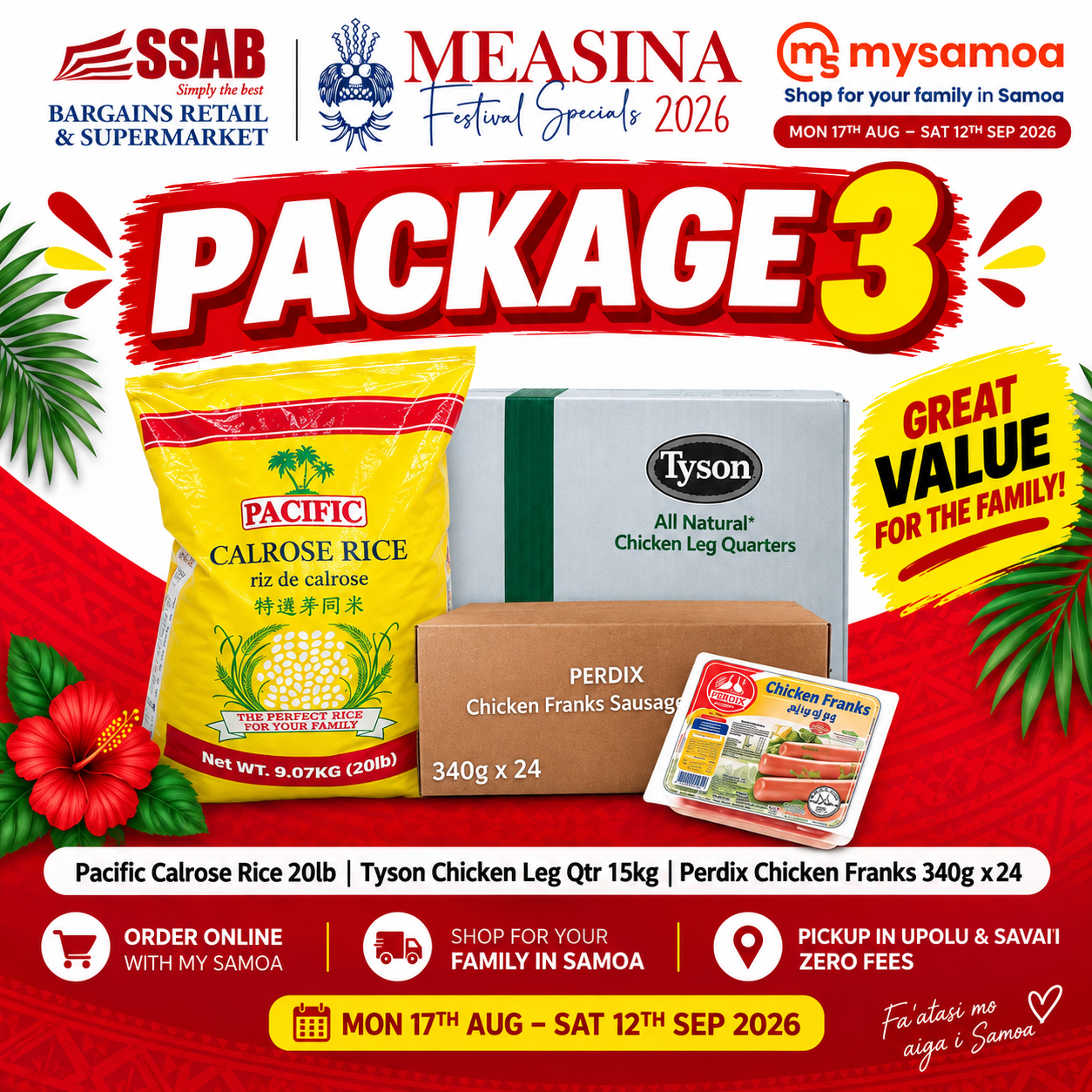 Measina Package 3 - Pickup from SSAB Bargains