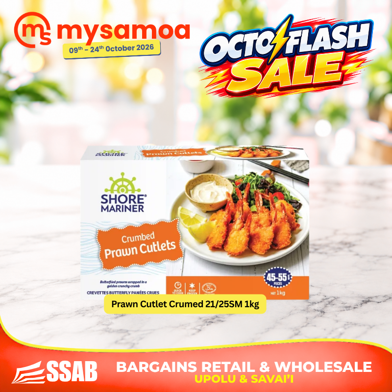 Prawn Cutlet Crumed 21/25SM 1kg - Pickup from SSAB BARGAINS RETAIL & WHOLESALE