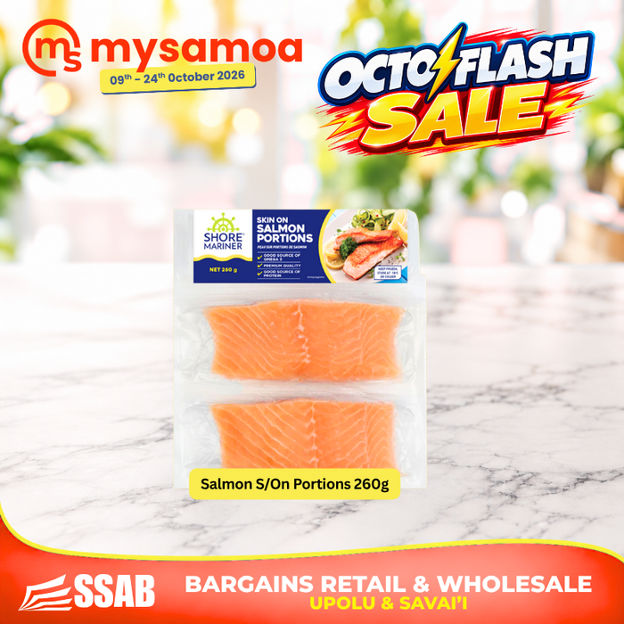 Salmon S/On Portions 260g - Pickup from SSAB BARGAINS RETAIL & WHOLESALE