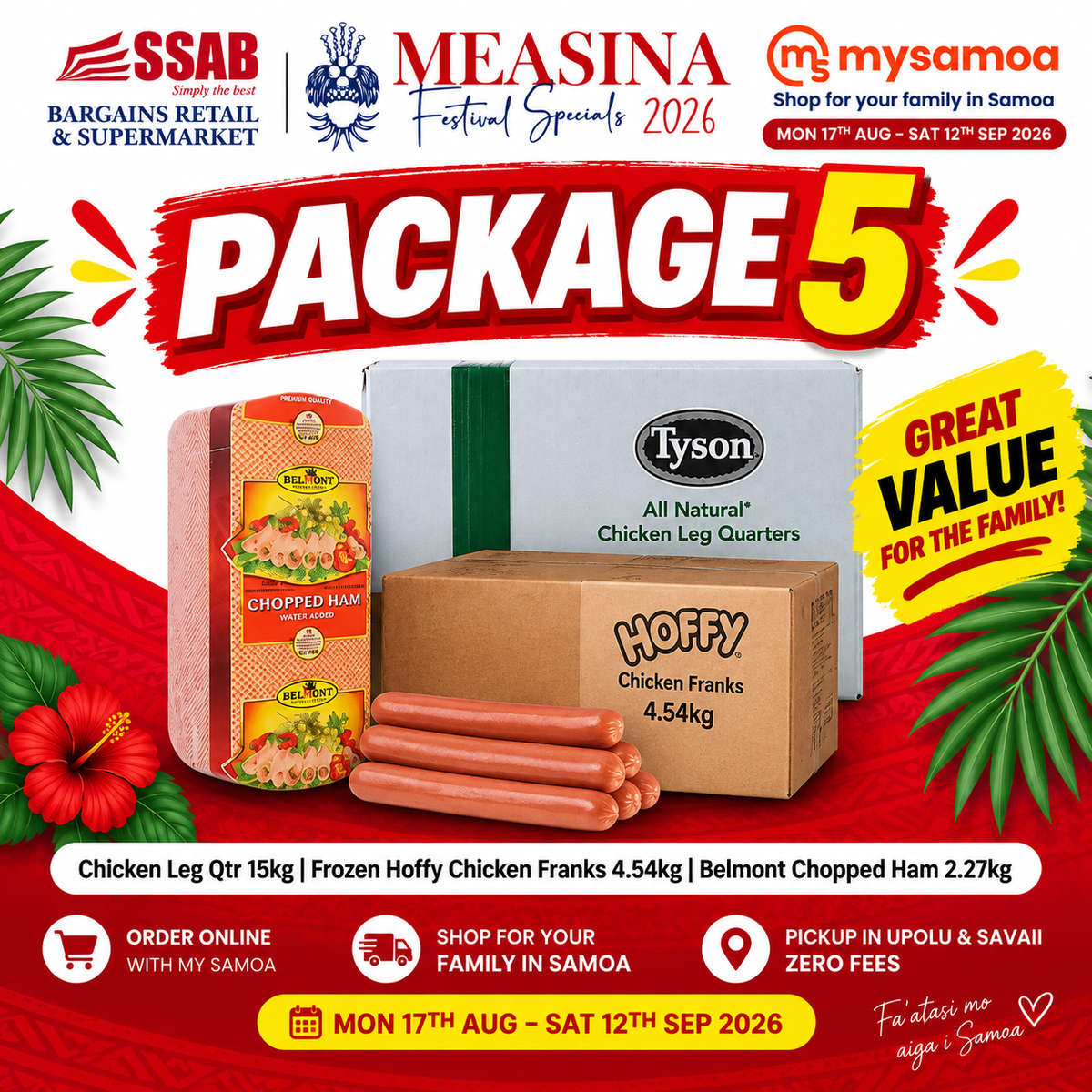 Measina Package 5 - Pickup from SSAB Bargains