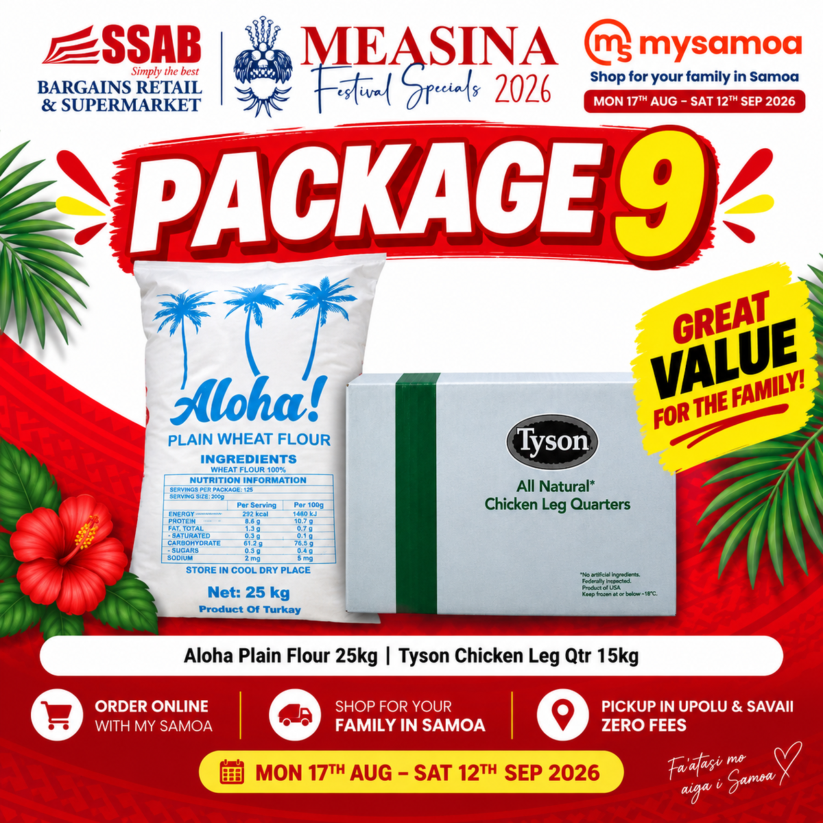Measina Package 9 - Pickup from SSAB Bargains