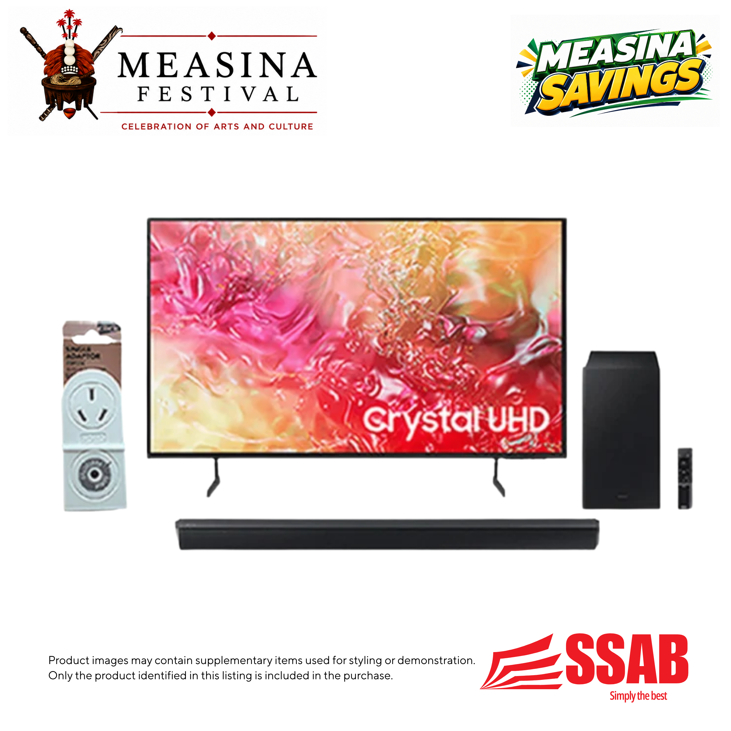Samsung 75" Crytal Tv Surge Protector Samsung Soundbar