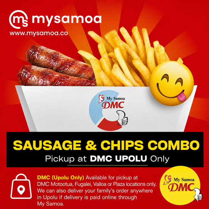 DMC Upolu Sausage & Chips