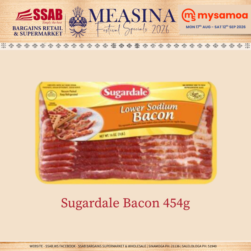 Sugardale Bacon 454g