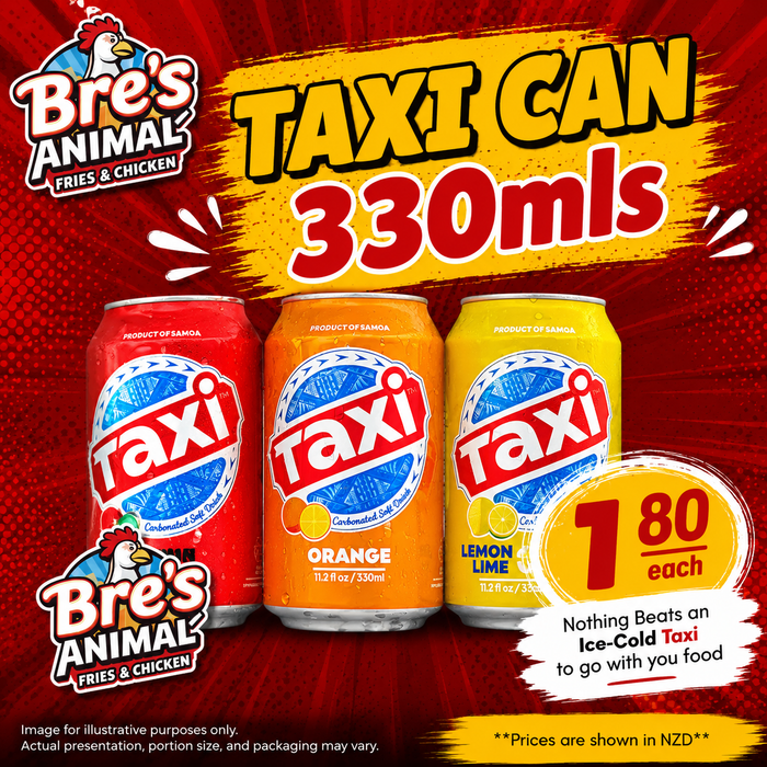Taxi Can 330mls (Vailima or Vaitele)