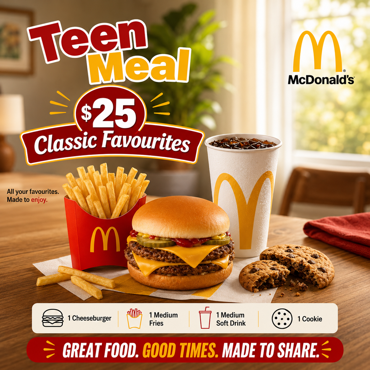 Teen Meal "PICK UP FROM MCDONALD'S, APIA"