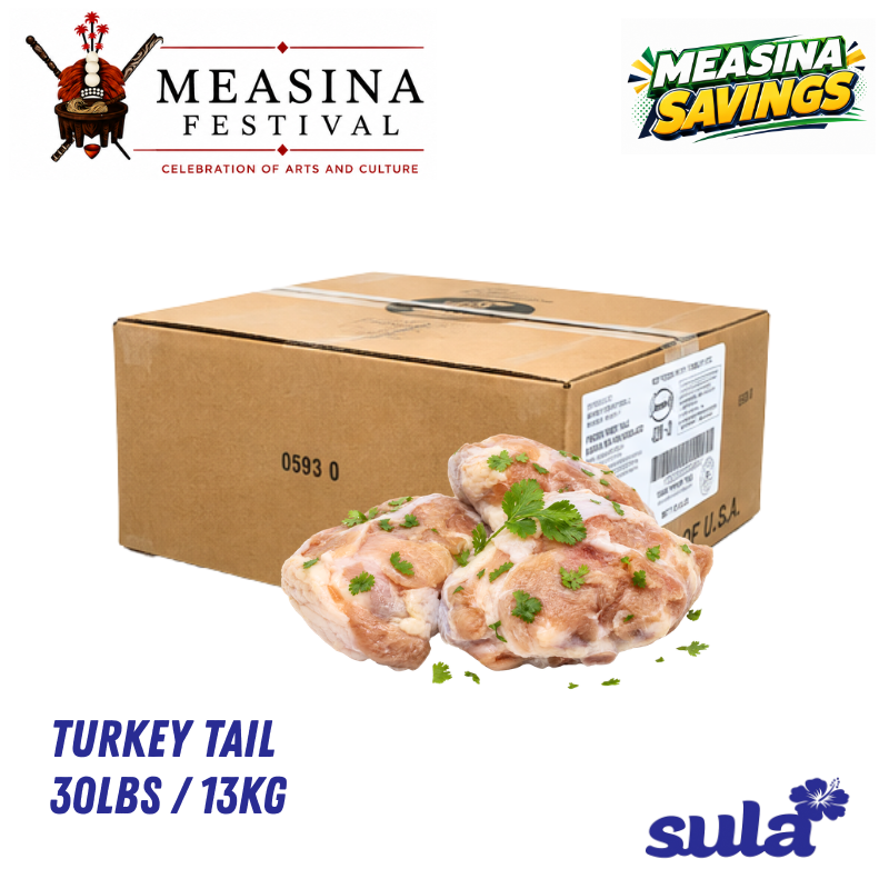 Turkey Tail 30lbs / 13kg (Pick up from Sula's Supermarket & Bakery)