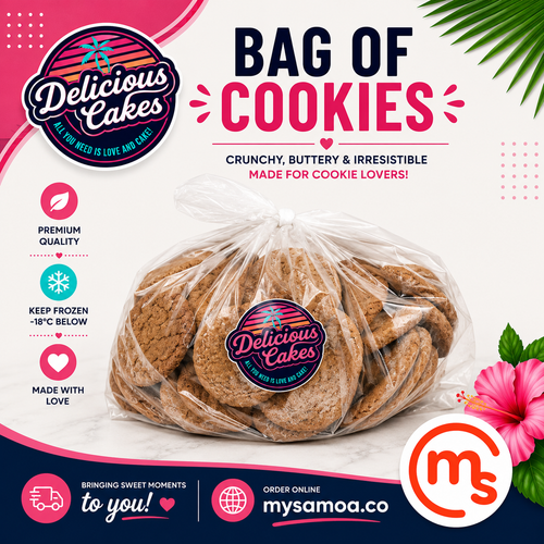 Bag of Cookies (100 Pcs) - Delicious Cakes Samoa