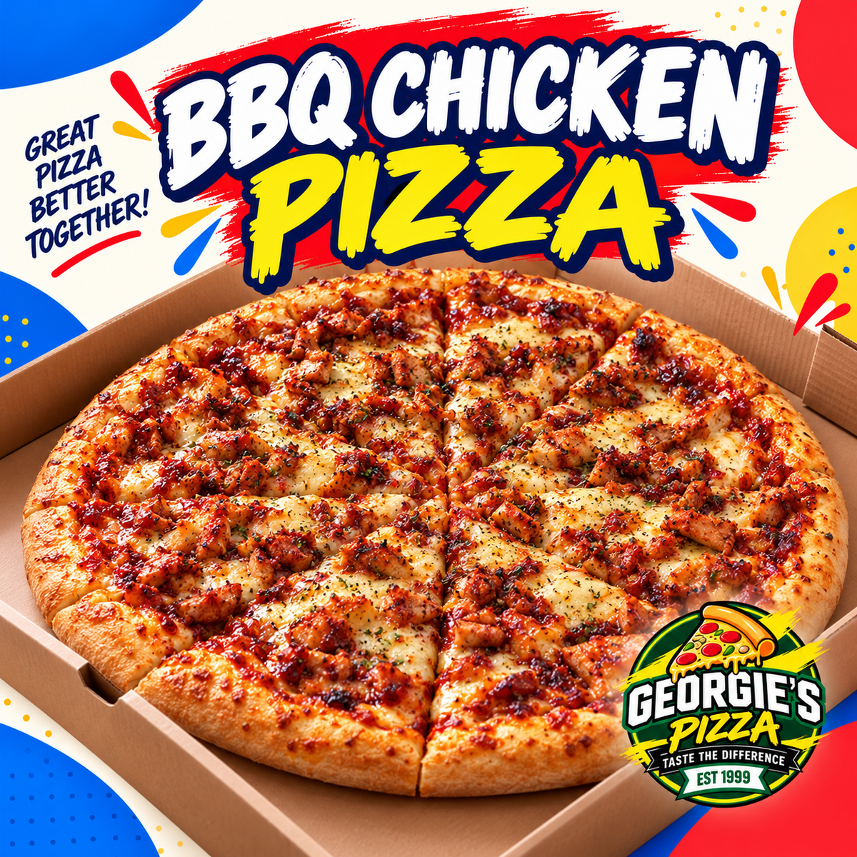 BBQ Chicken Pizza – Pickup from Georgies Pizza – Taufusi, Upolu