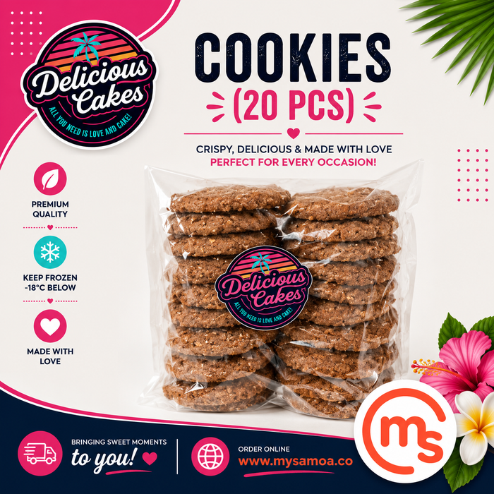 Cookies (20 Pcs) - Delicious Cakes Samoa