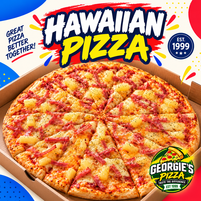 Hawaiian Pizza – Pickup from Georgies Pizza – Taufusi, Upolu