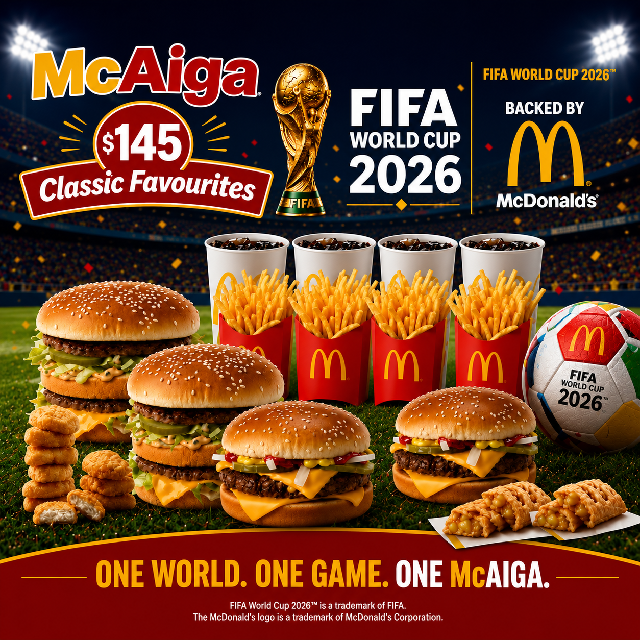 McAiga Meal (Classic Favourites) "PICK UP FROM MCDONALD'S, APIA"